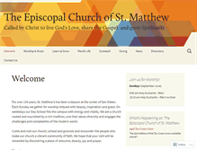 Tablet Screenshot of episcopalstmatthew.org